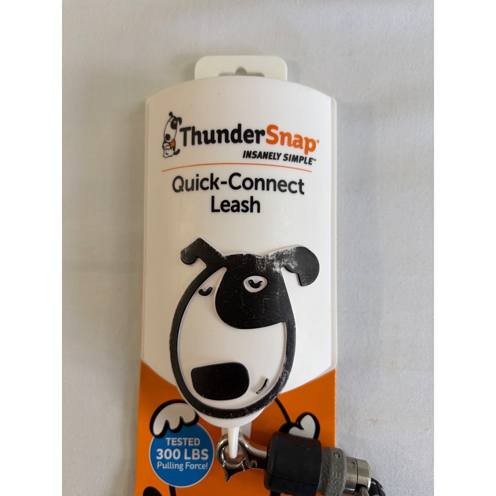 ThunderSnap Quick-Connect Dog‎ Leash XS  6ft Magnetic Padded Handle Reflective